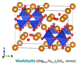 Crystal structure of wadsleyite